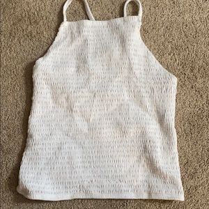 white crop top